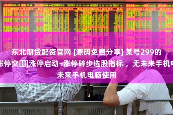 东北期货配资官网 [源码免费分享] 某号299的指标【涨停突围]涨停启动+涨停碎步选股指标 ，无未来手机电脑使用