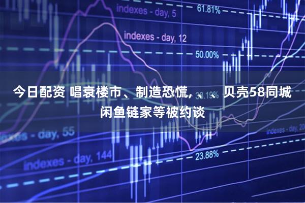 今日配资 唱衰楼市、制造恐慌, 、、贝壳58同城闲鱼链家等被约谈