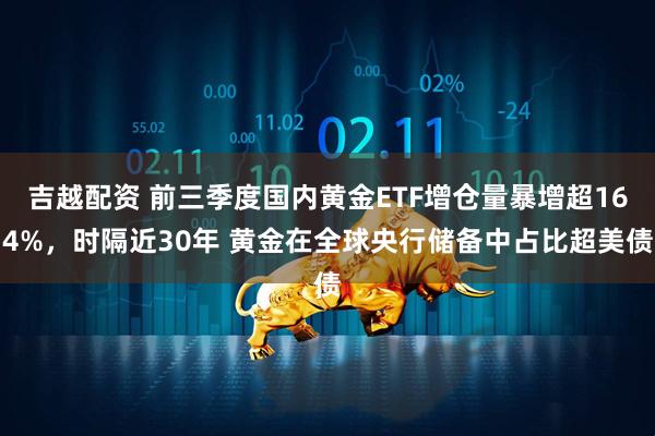 吉越配资 前三季度国内黄金ETF增仓量暴增超164%，时隔近30年 黄金在全球央行储备中占比超美债